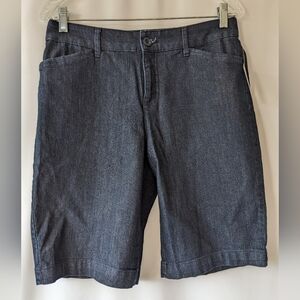 St. John's Bay Blue Jean Shorts Classic Denim Bermuda Shorts
